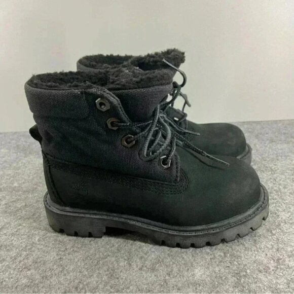 Timberland unisex-child Icon Roll-top With Fleece Fashion Boot Child Size 9 - Picture 2 of 10
